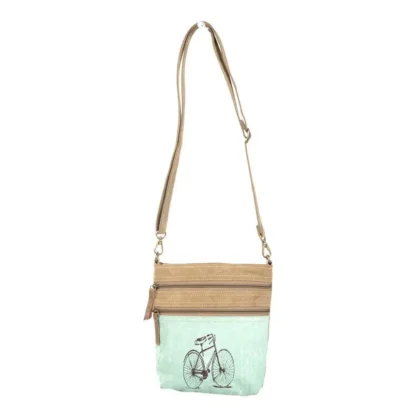 1966 Bike Double Zipper Crossbody Bag from Brooklyn Bag at Moosestrum.com