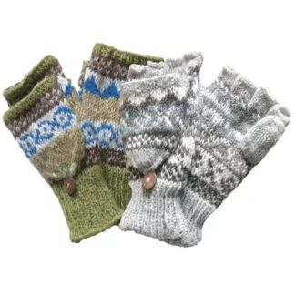 Australian Merino Wool Convertible Mittens from Brooklyn Bag at Moosestrum.com