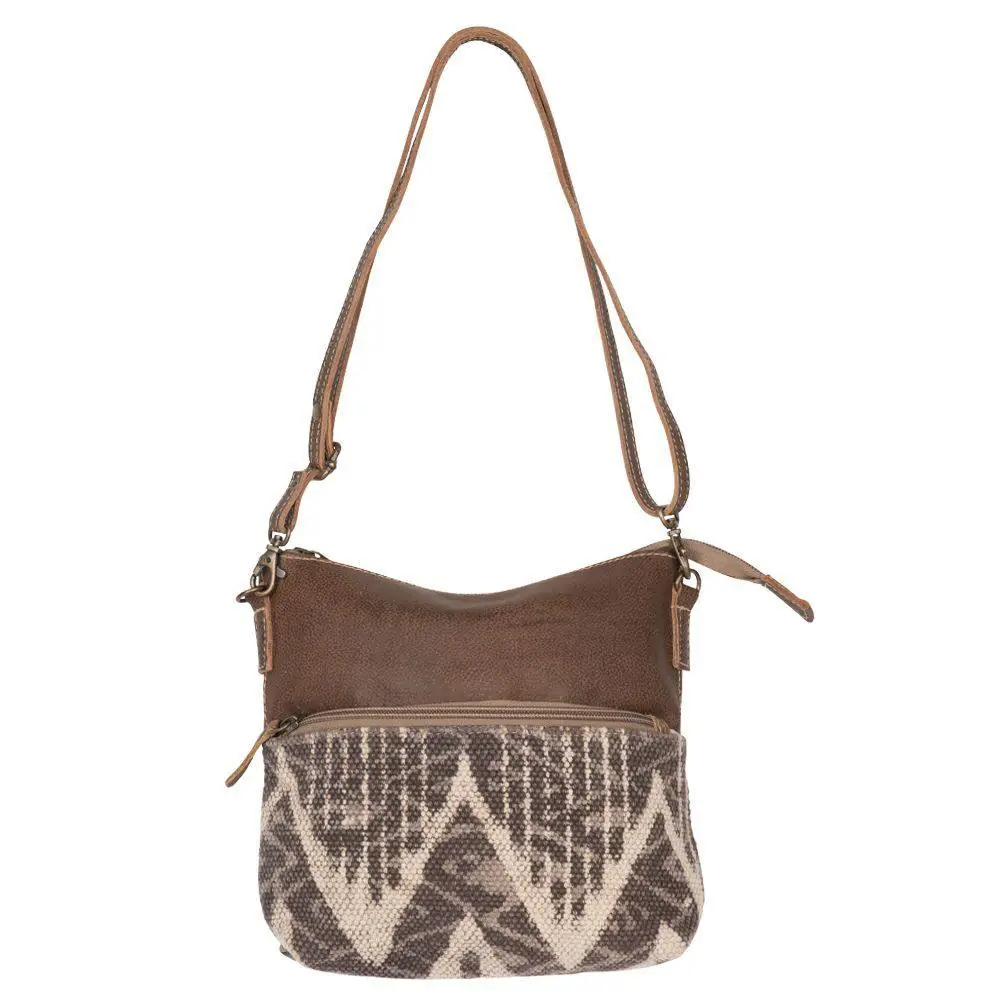 Coffee Canvas Small Crossbody from Brooklyn Bag at Moosestrum.com