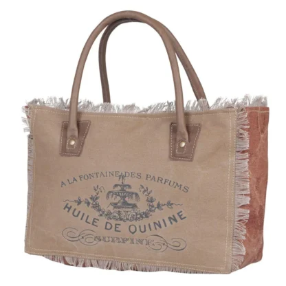 Ecru Small Tote from Brooklyn Bag at Moosestrum.com