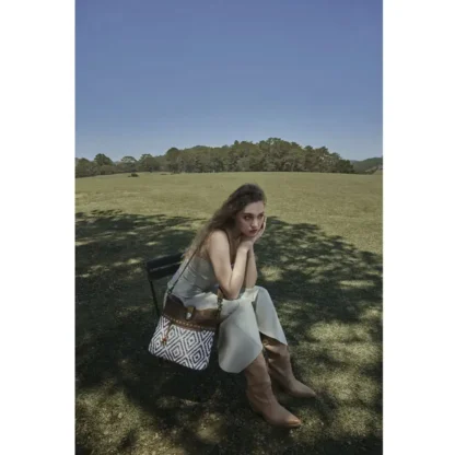 Sand Tweed Western Shoulder Bag - Image 3