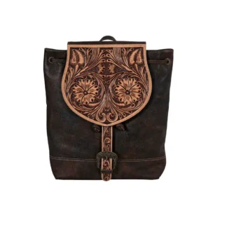 Rolling Plains Hand-Tooled Backpack Bag