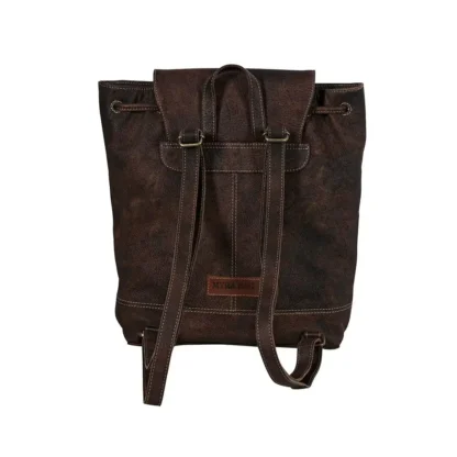 Rolling Plains Hand-Tooled Backpack Bag - Image 3