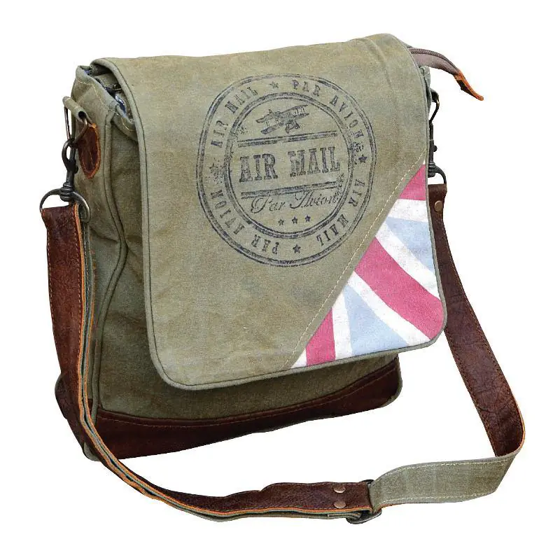 Union Jack Courier Bag from Brooklyn Bag at Moosestrum.com