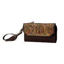 Magnolia Morn Hand-Tooled Bag