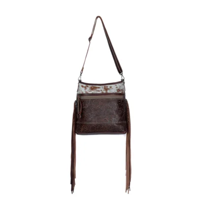 Etchings Leather & Hairon Fringe Shoulder Bag - Image 3