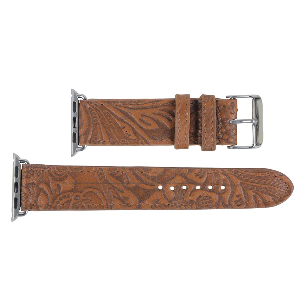 Mittangle Embossed Leather Watch Band - Image 2