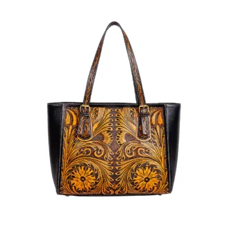 Canyon Hand-Tooled Leather Bag