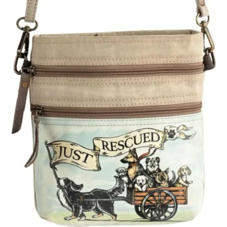 Just Rescued Canvas Crossbody Bag
