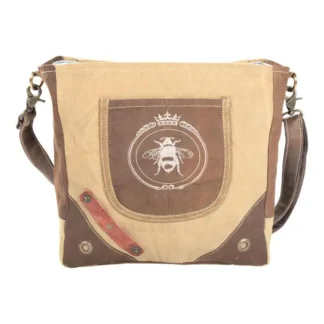 Queen Bee Zippered Crossbody Bag