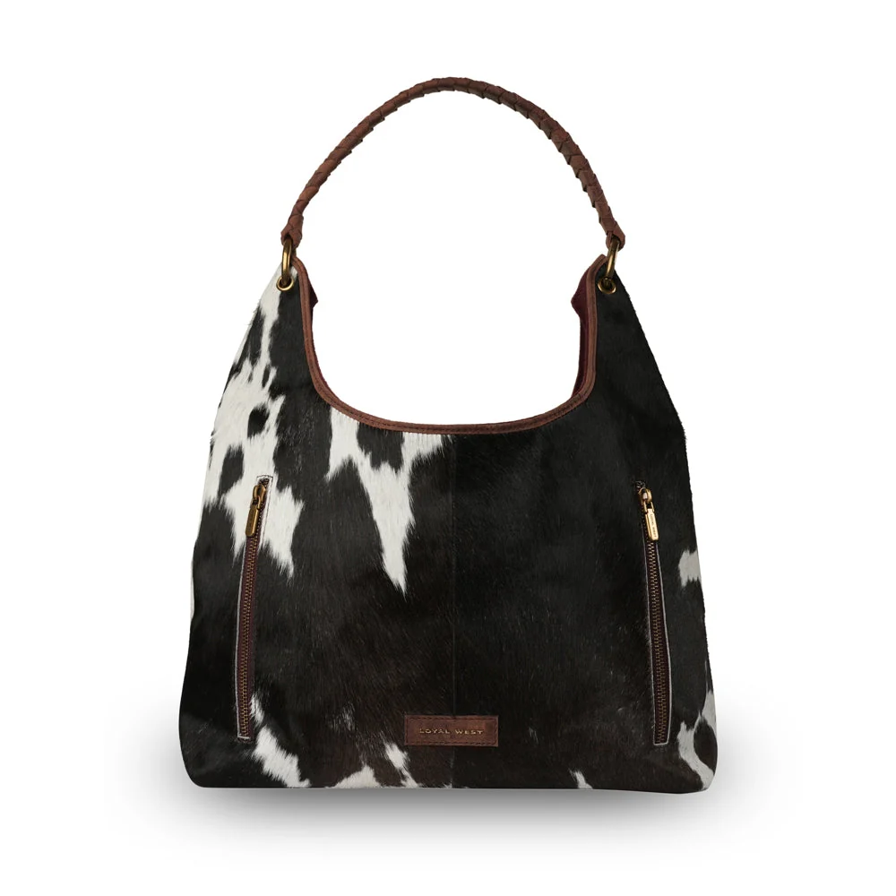 Loyal West Conceal Carry Black & White Cowhide With Oiled Ruby Leather - Image 3