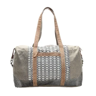 Honey Bee Print Traveler Duffel Bag