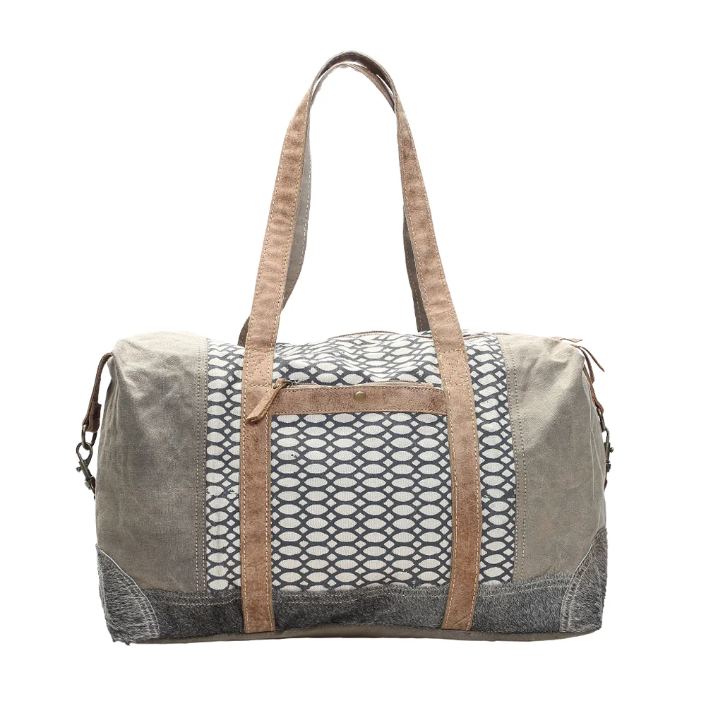 Honey Bee Print Traveler Duffel Bag