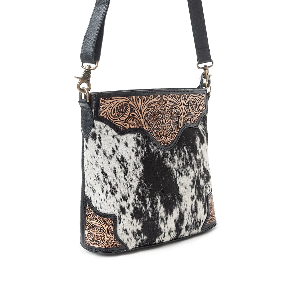 Glorious Rangelands Crossbody Bag In Black And White - Image 2