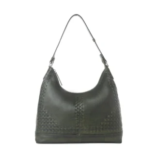 Marlowe Dusk Veg Tanned Leather Shoulder Bag in Twilight Smoke