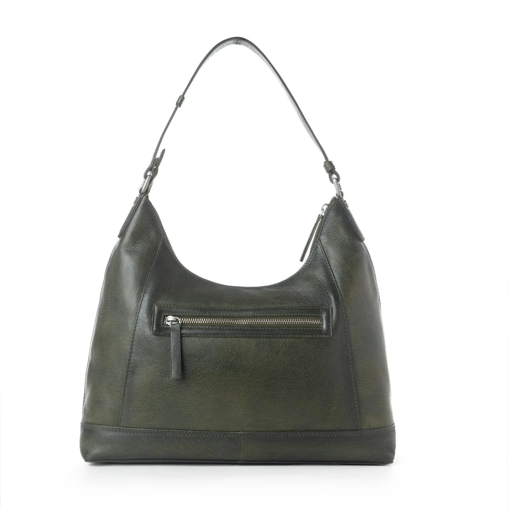 Marlowe Dusk Veg Tanned Leather Shoulder Bag in Twilight Smoke - Image 2