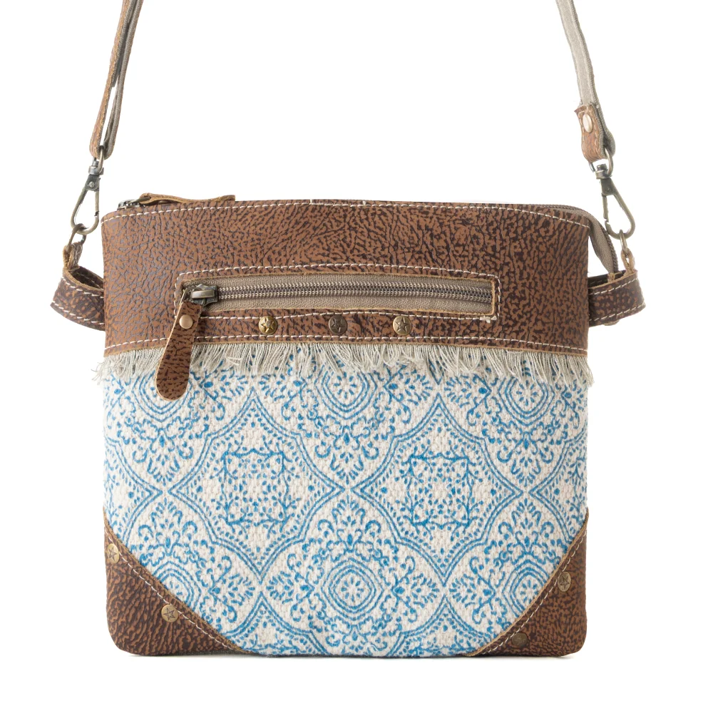 Inkwild Blue Vintage Small Crossbody Bag